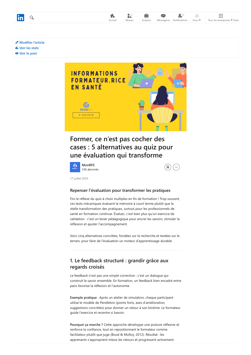 Former, ce n'est pas cocher des cases : 5 alternatives au quiz