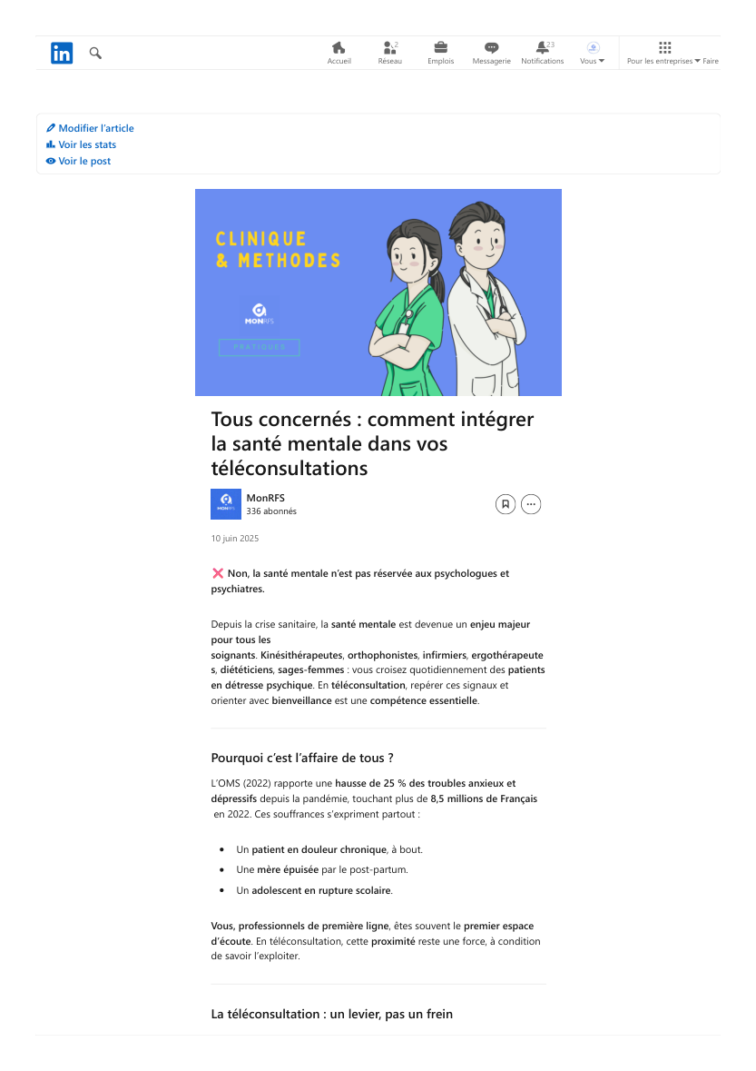 Tous concernés : comment intégrer la santé mentale dans vos téléconsultations