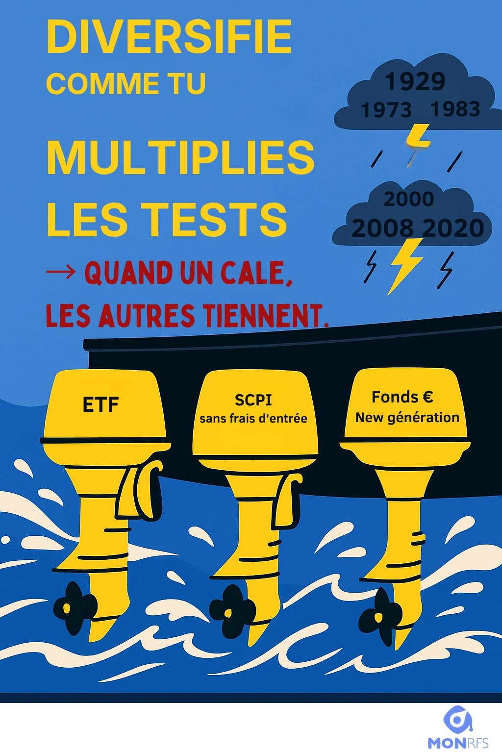 Diversification patrimoniale ETF / SCPI / fonds euros — illustration soignants libéraux, MonRFS