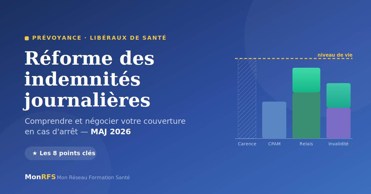 Réforme des indemnités journalières et prévoyance des libéraux de santé — MonRFS