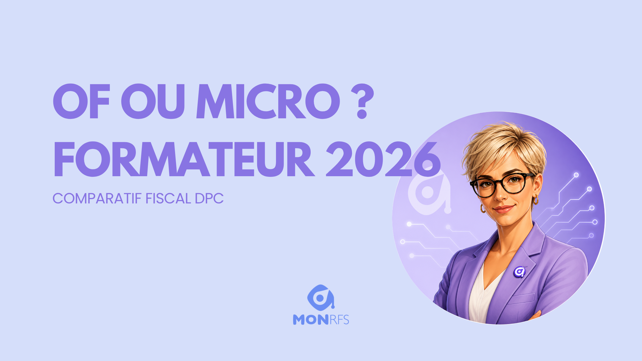 OF ou auto-entrepreneur ? Fiscalit&eacute; compar&eacute;e 2026 pour devenir formateur DPC &mdash; Emma agent fiscal MonRFS