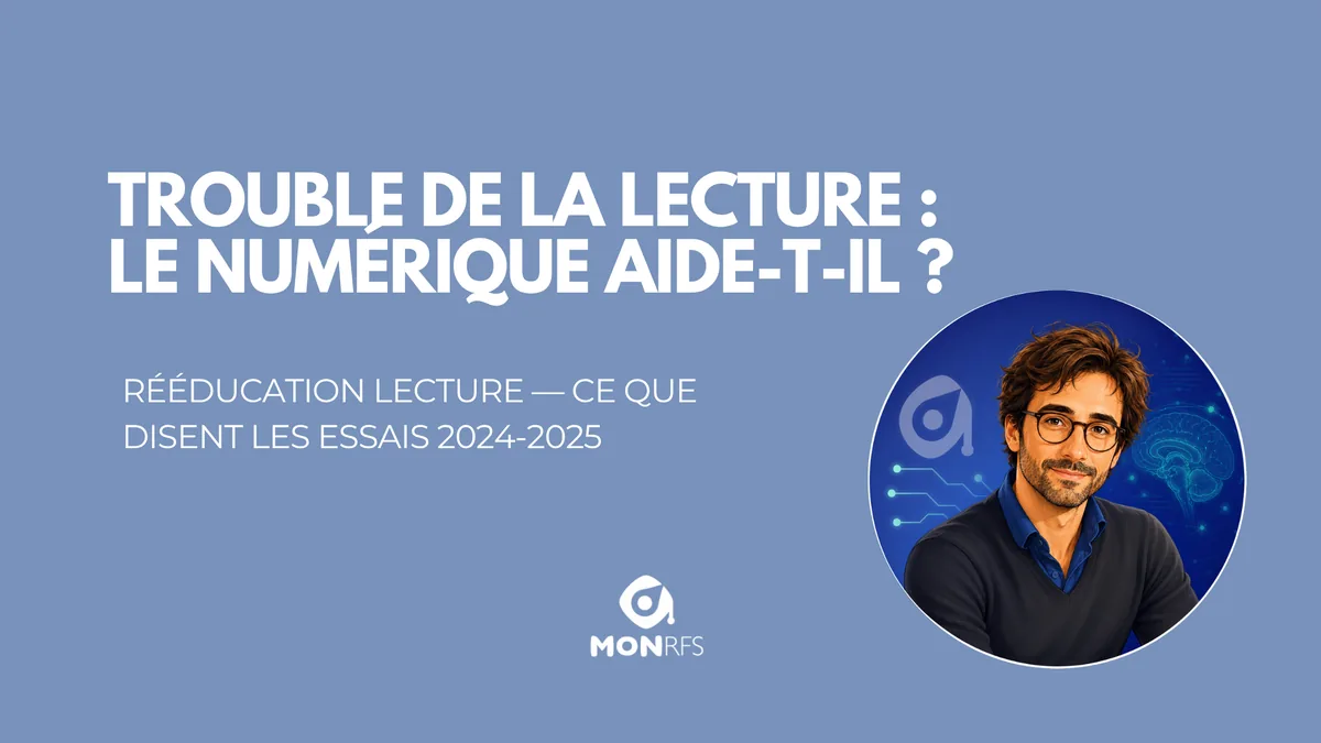 Trouble sp&eacute;cifique des apprentissages avec d&eacute;ficit en lecture, r&eacute;&eacute;ducation num&eacute;rique — No&eacute; agent recherche neuropsy MonRFS