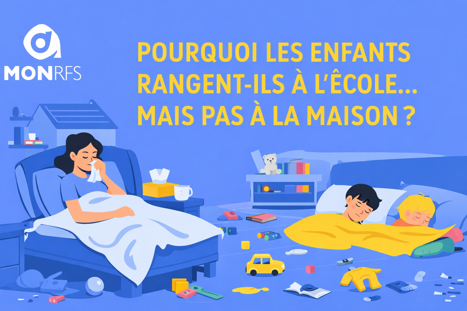 Pourquoi les enfants rangent-ils à l’école… mais pas à la maison